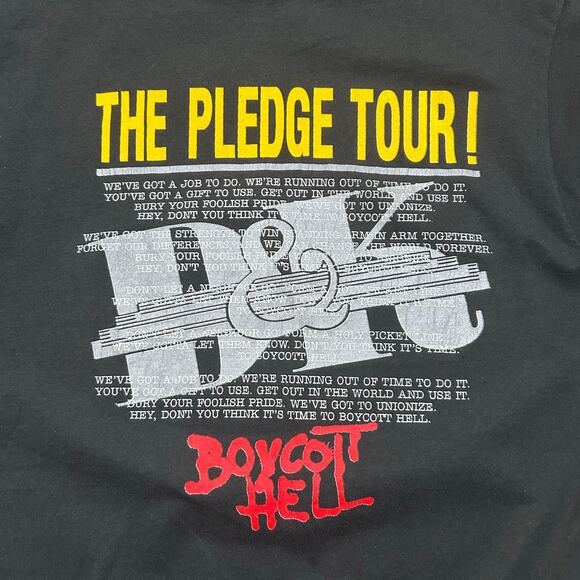 Vintage 80s 90s DeGarmo And Key Band Tee Boycott Hell Tour T-Shirt - Picture 4 of 4